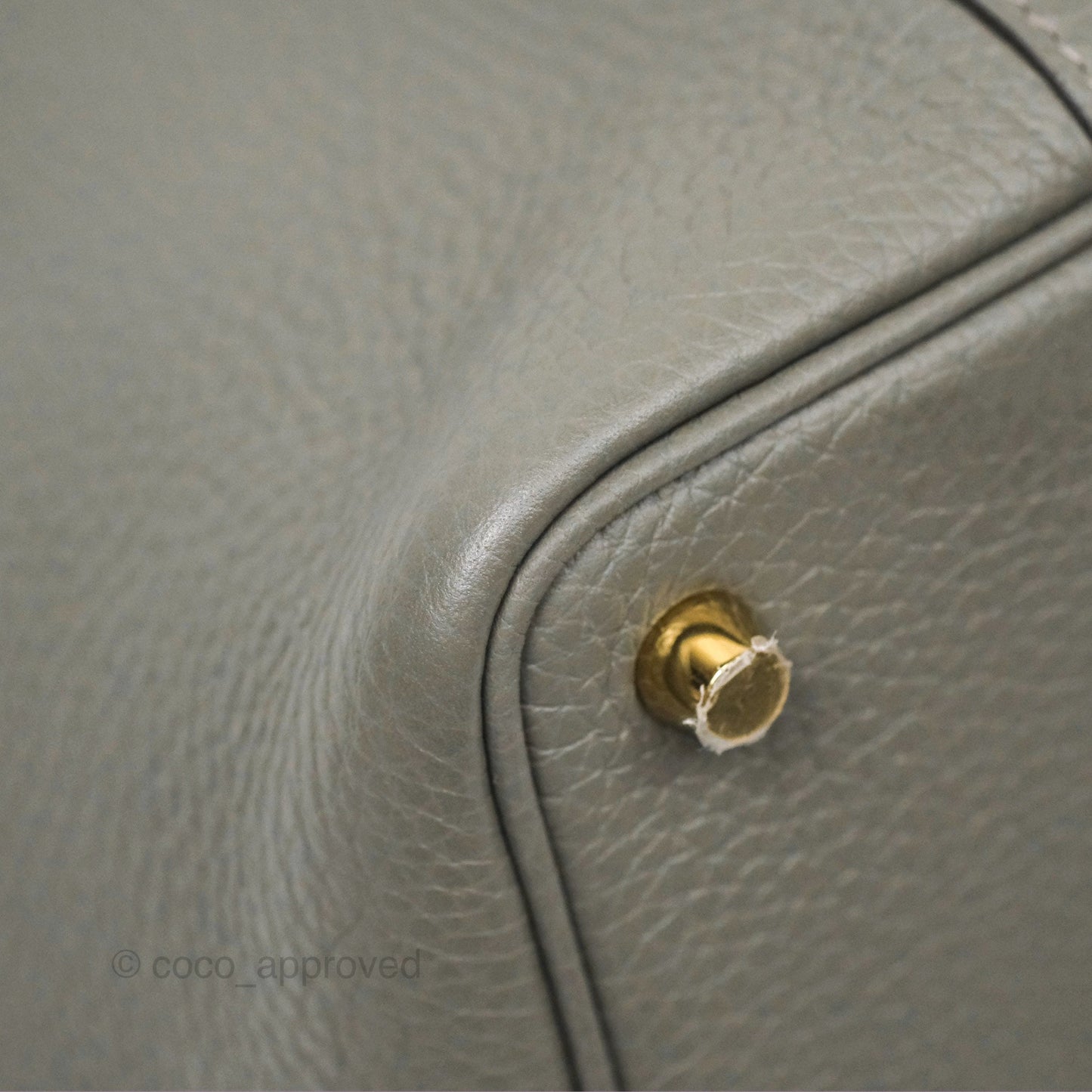 Hermès Picotin Lock 18 Gris Meyer 0L Clemence Gold Hardware