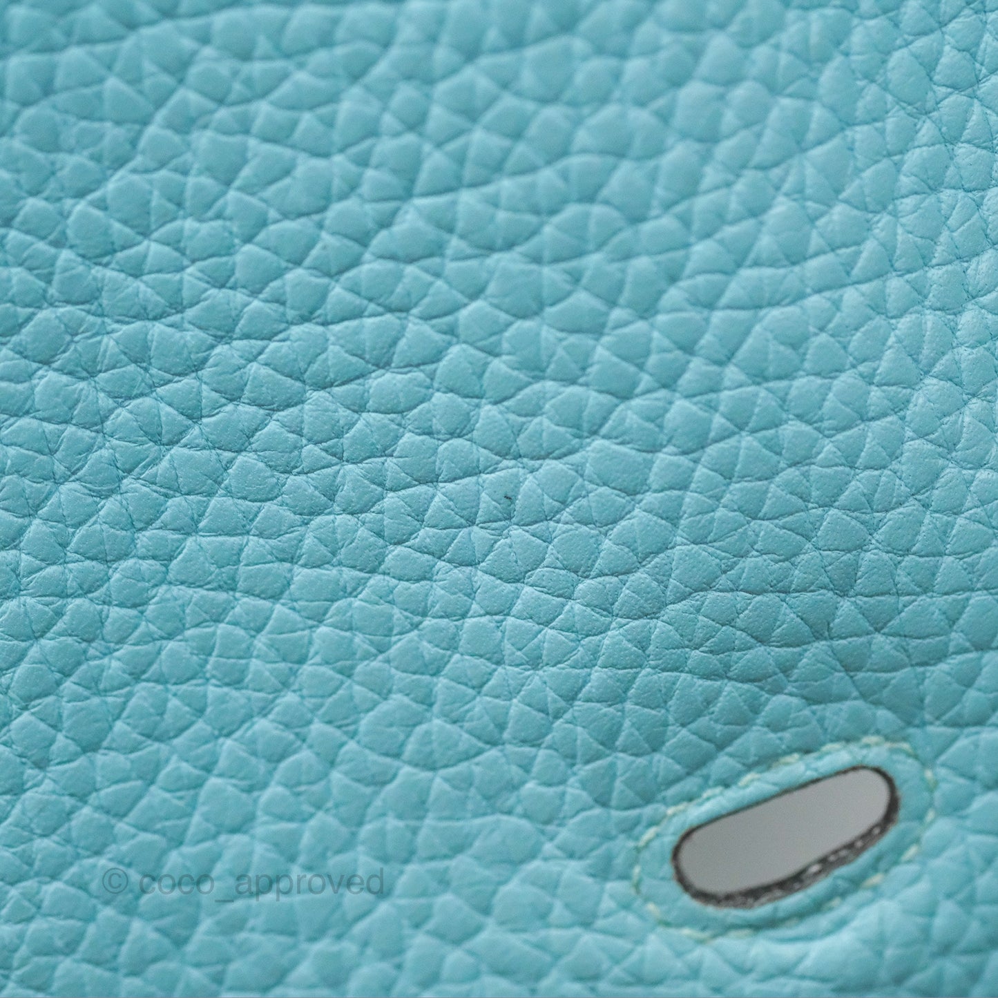 Hermès Lindy 30 Bleu Atoll Clemence Palladium Hardware