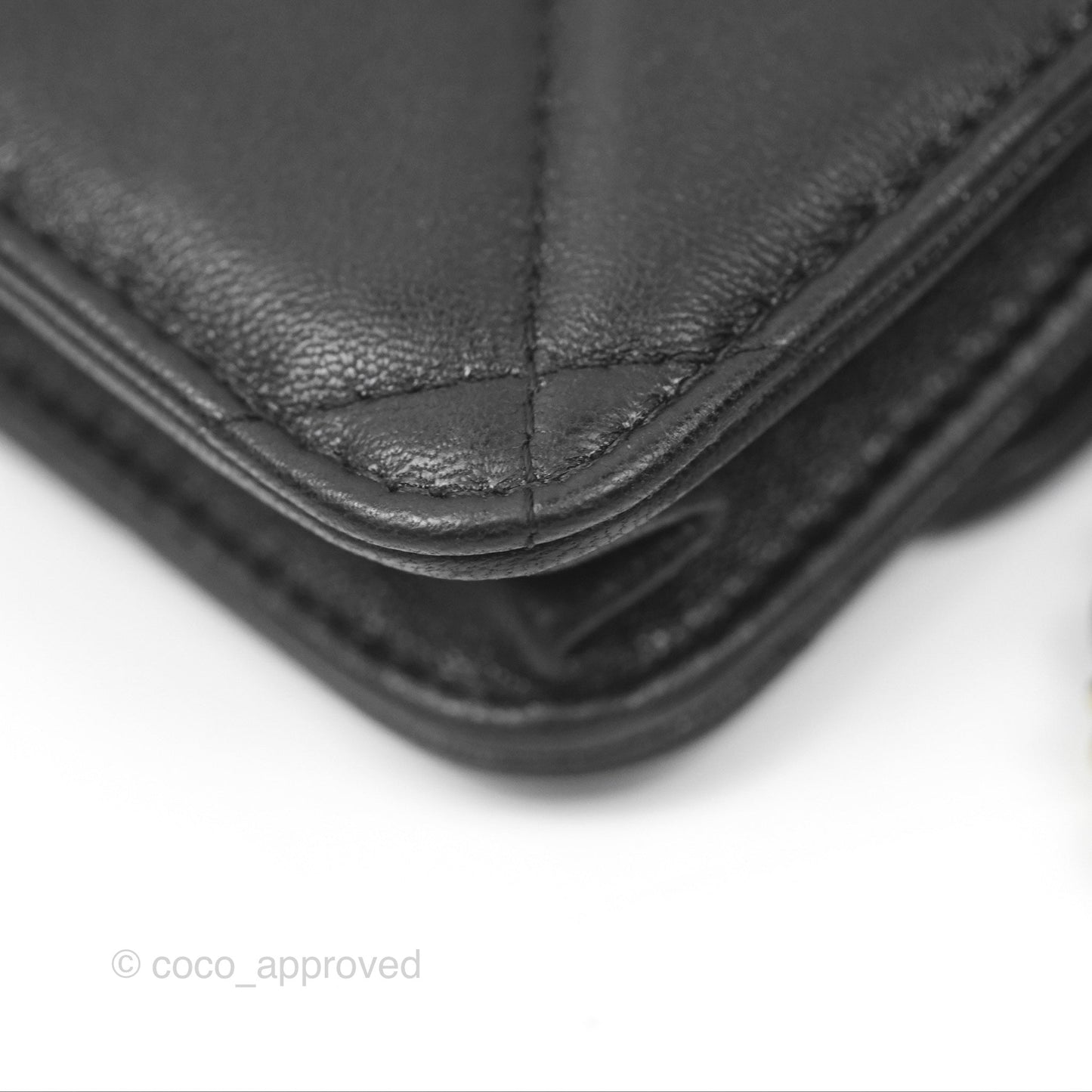 Chanel 19 Mini WOC Flap Phone Holder Black Lambskin Mixed Hardware