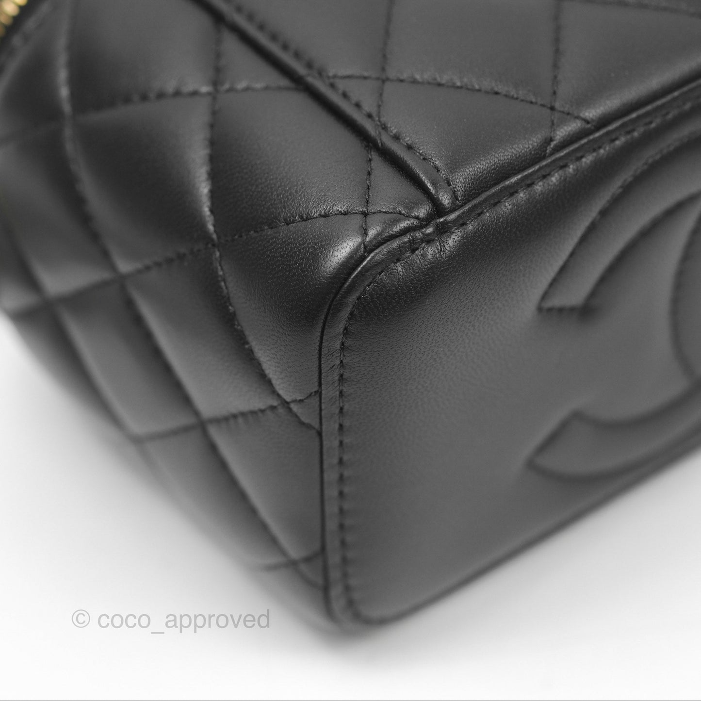 Chanel Ball Crush Vanity with Chain Black Lambskin Gold Hardware