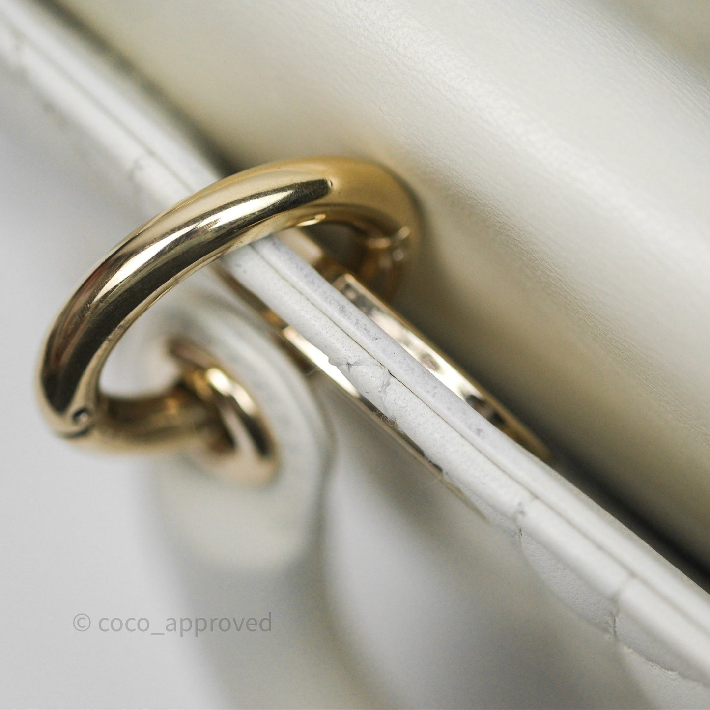 Dior Small Lady D-Joy Bag Ivory White Lambskin Cannage Gold Hardware