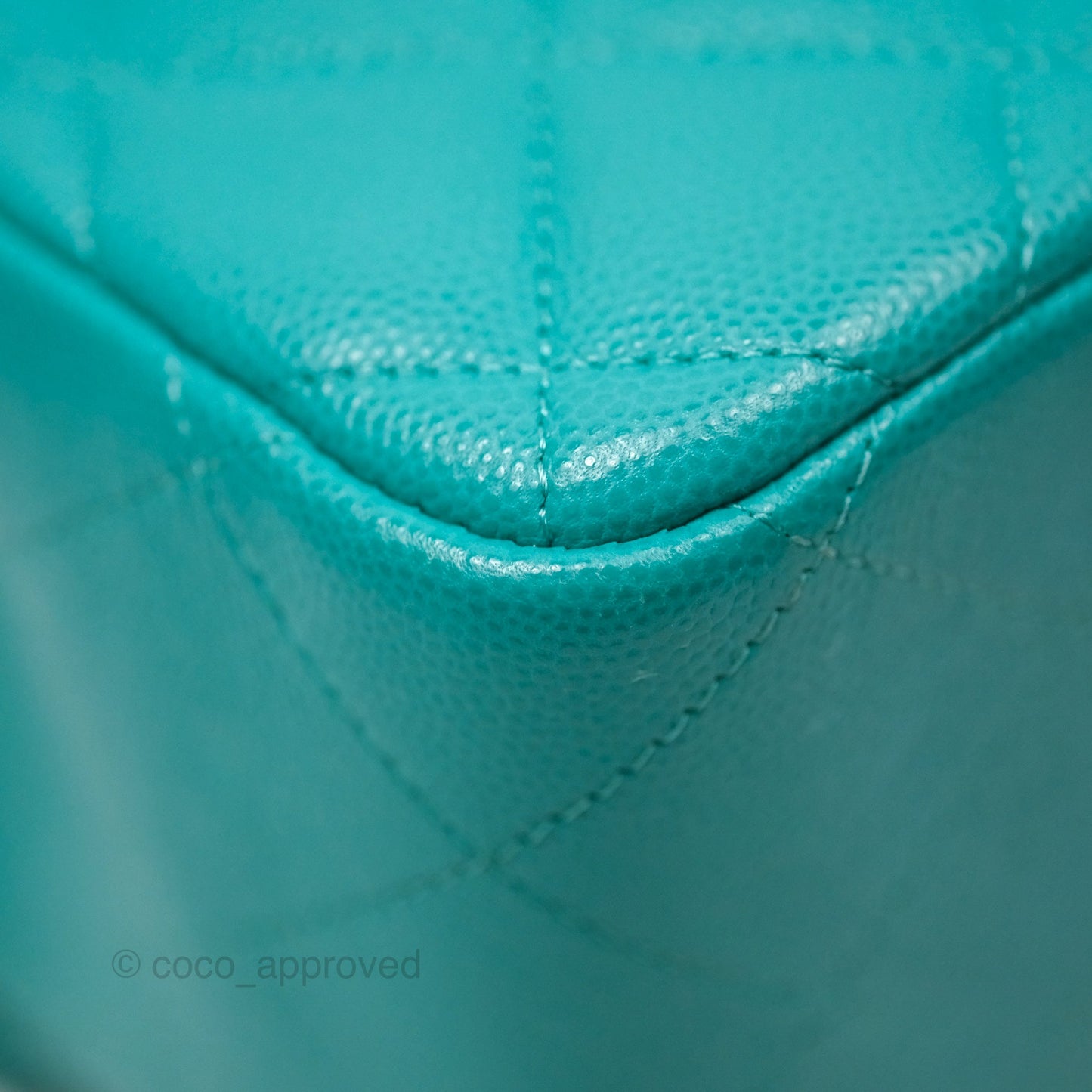 Chanel Jumbo Double Flap Turquoise Caviar Gold Hardware⁣⁣