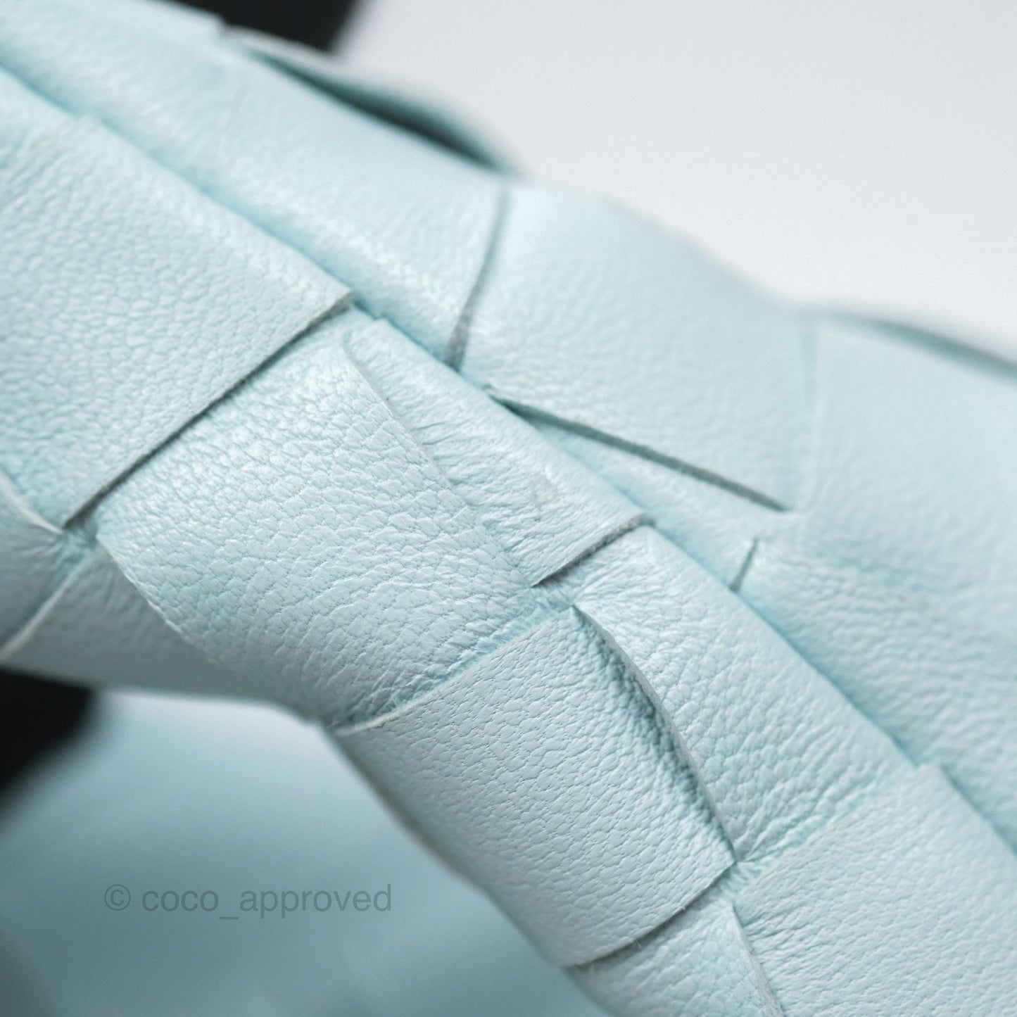 Bottega Veneta Mini Jodie Bag Teal Washed Intrecciato Lambskin