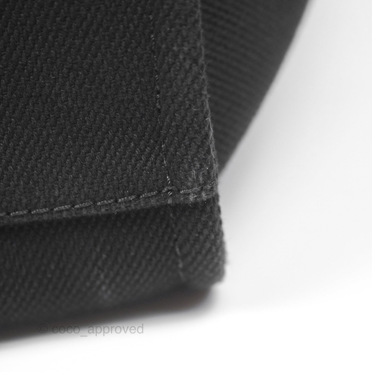 Chanel Medium Deauville Black Canvas Imitation Pearl