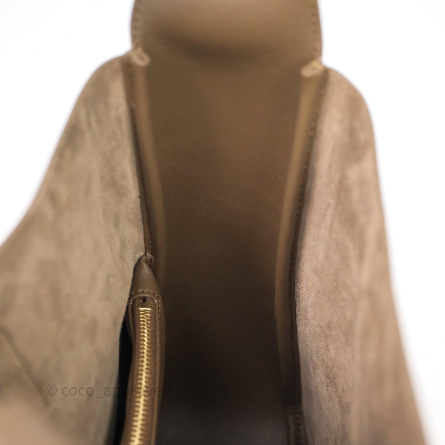 Saint Laurent LE 5 à 7 Supple Small Choco Brown Grained Leather Gold Hardware