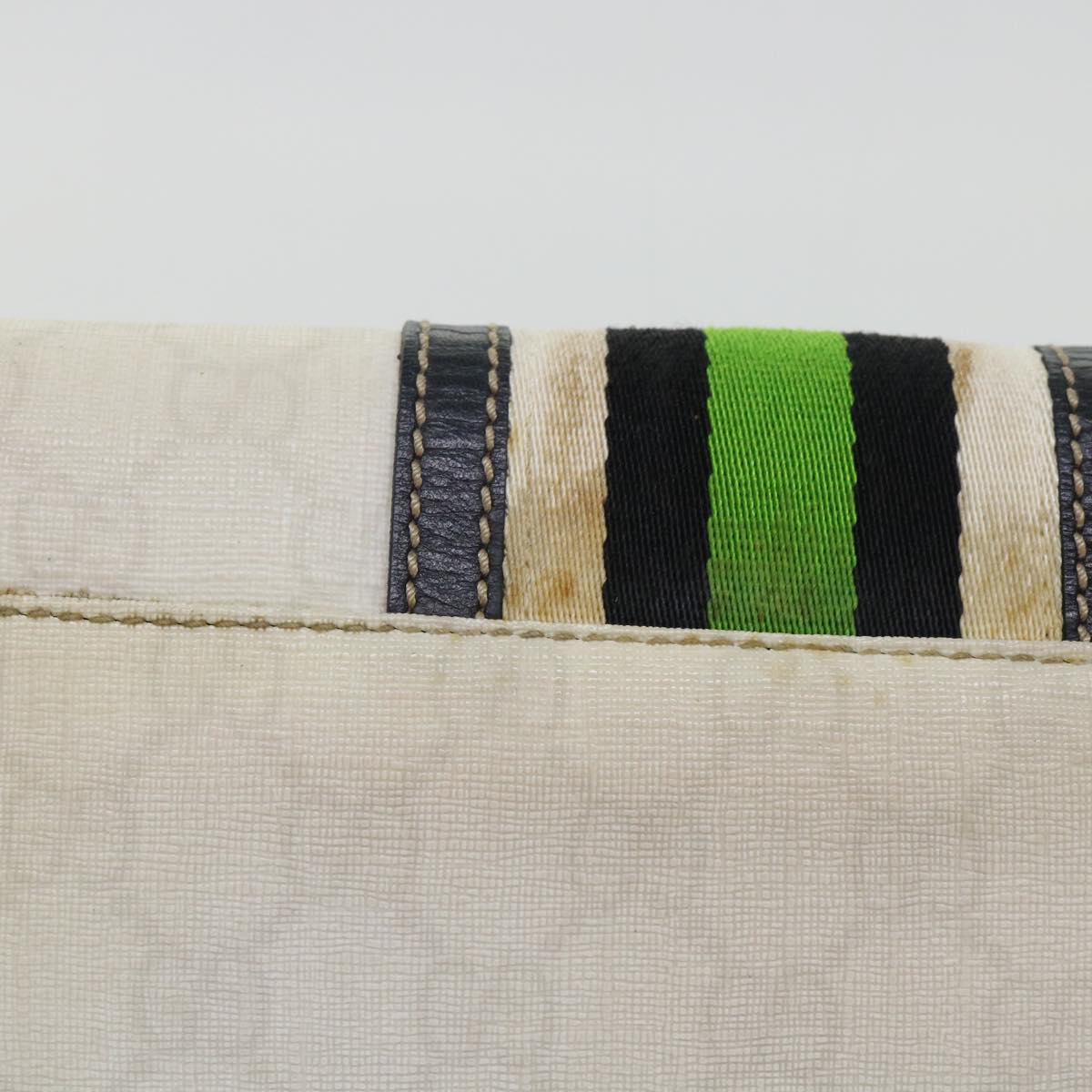 Luxury Gucci GG Supreme Sherry Line Shoulder Bag White Green black 181064  53644