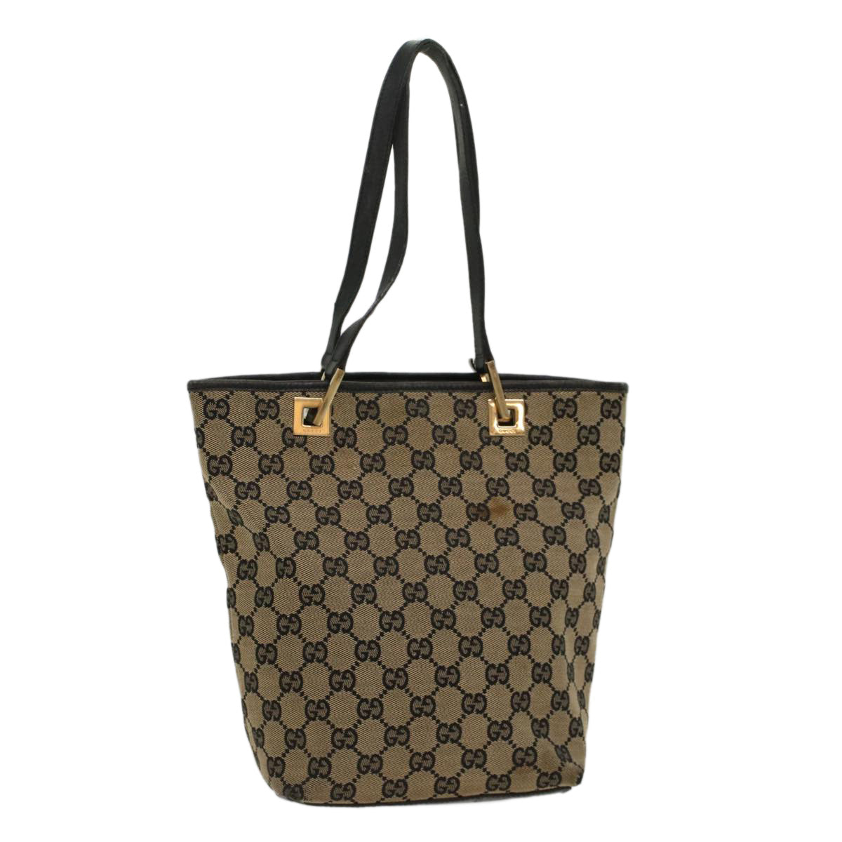 Luxury Gucci GG Canvas Tote Bag Beige Navy  53653