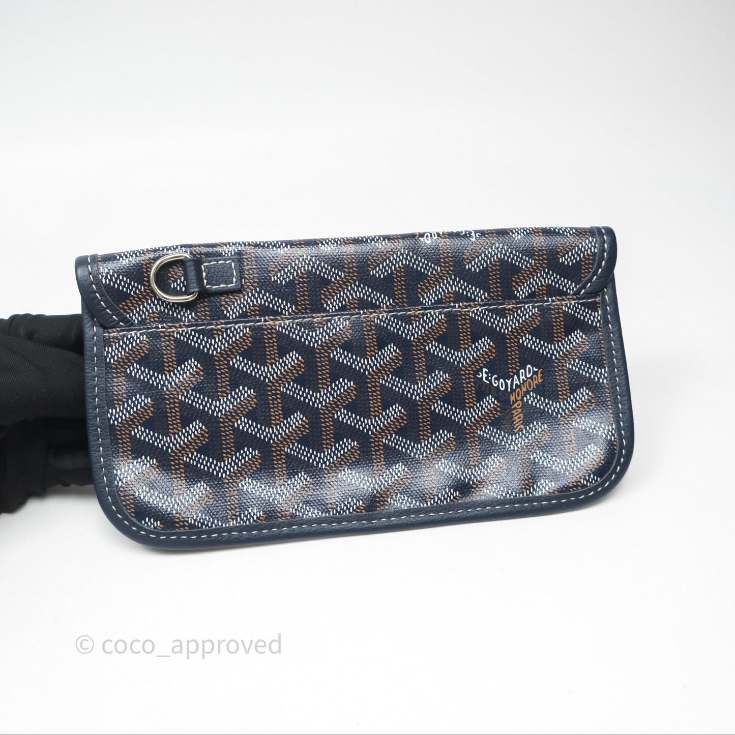 Goyard St. Louis Tote PM Navy/Tan