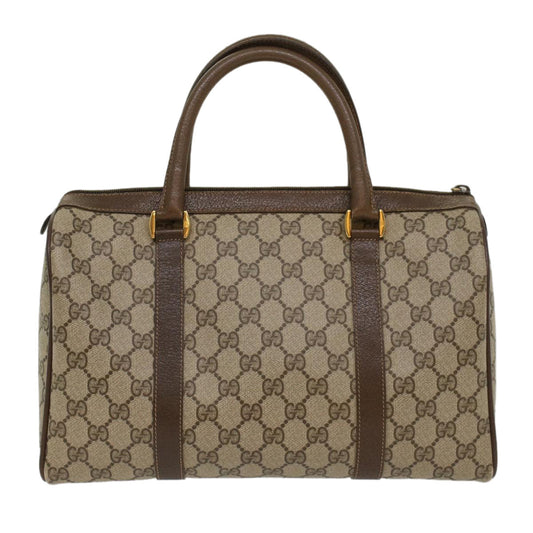 Luxury Gucci GG Canvas Web Sherry Line Hand Bag PVC Leather Beige Red Green  53683