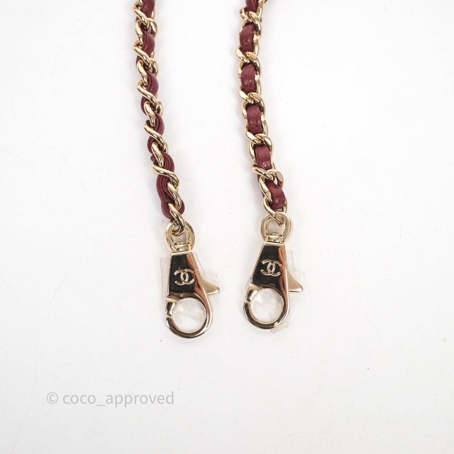 Chanel Small Coco Handle Quilted Red Burgundy Caviar Gold Hardware