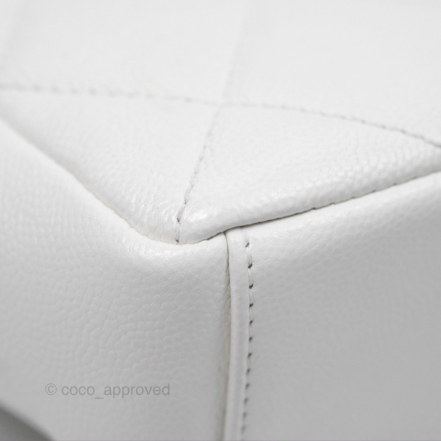 Chanel Quilted My Everything Medium Flap Bag White Caviar Incognito Hardware