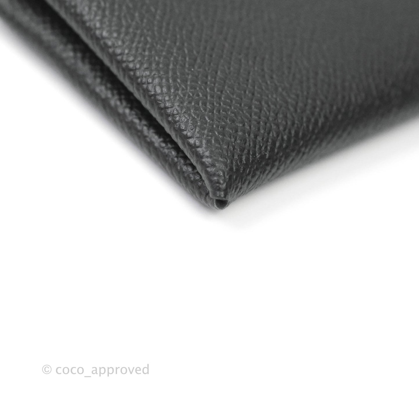 Hermès Calvi Card Holder Epsom Black