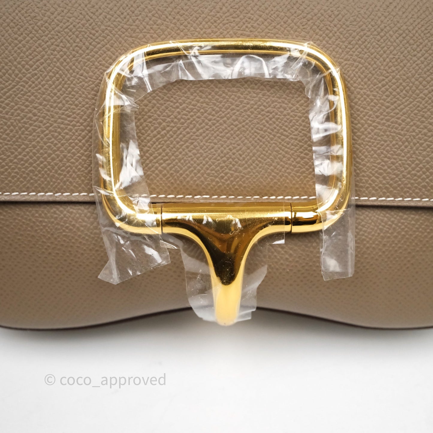 Hermès Della Cavalleria Elan Bag Etoupe Gold Hardware