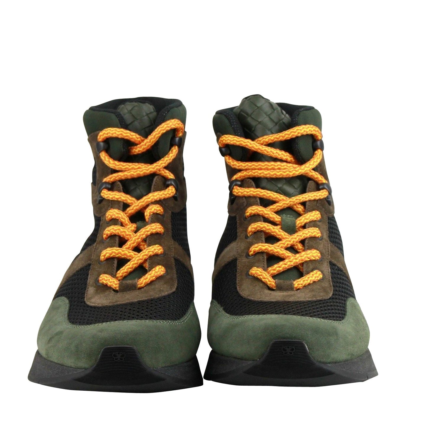 Luxury Bottega Veneta Men's Mesh High Top  /  /  Suede Leather Sneaker
