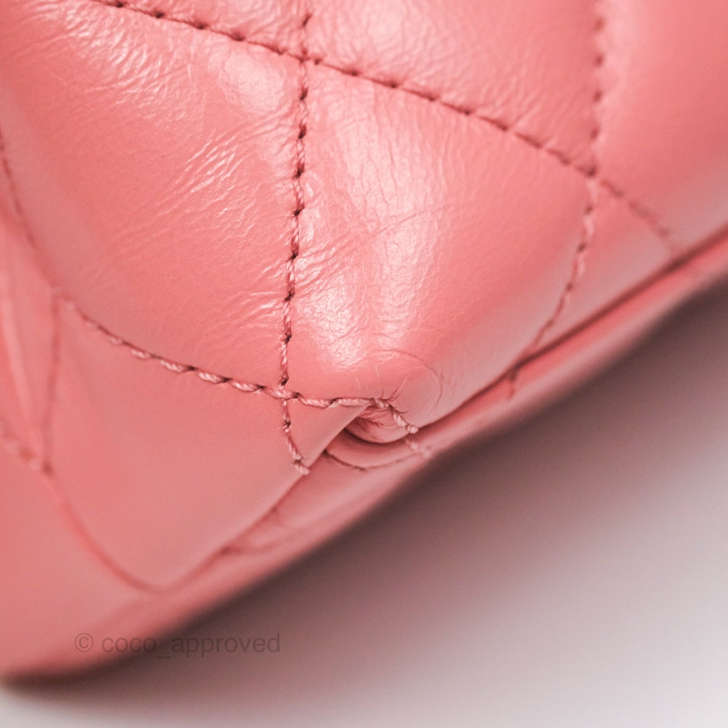 Chanel Kelly Bag Quilted Pink Shiny Calfskin Aged Gold Hardware