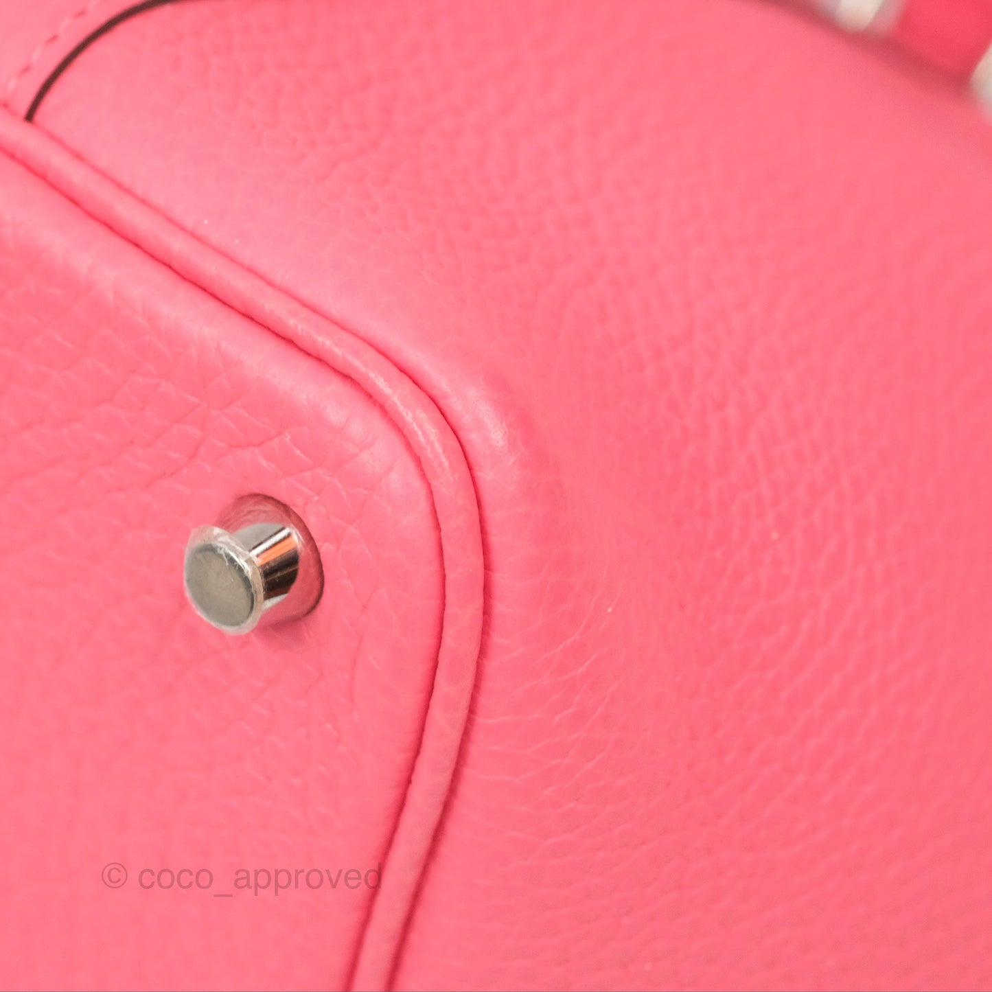Hermès Picotin Lock 18 Rose Azalee Clemence Palladium Hardware