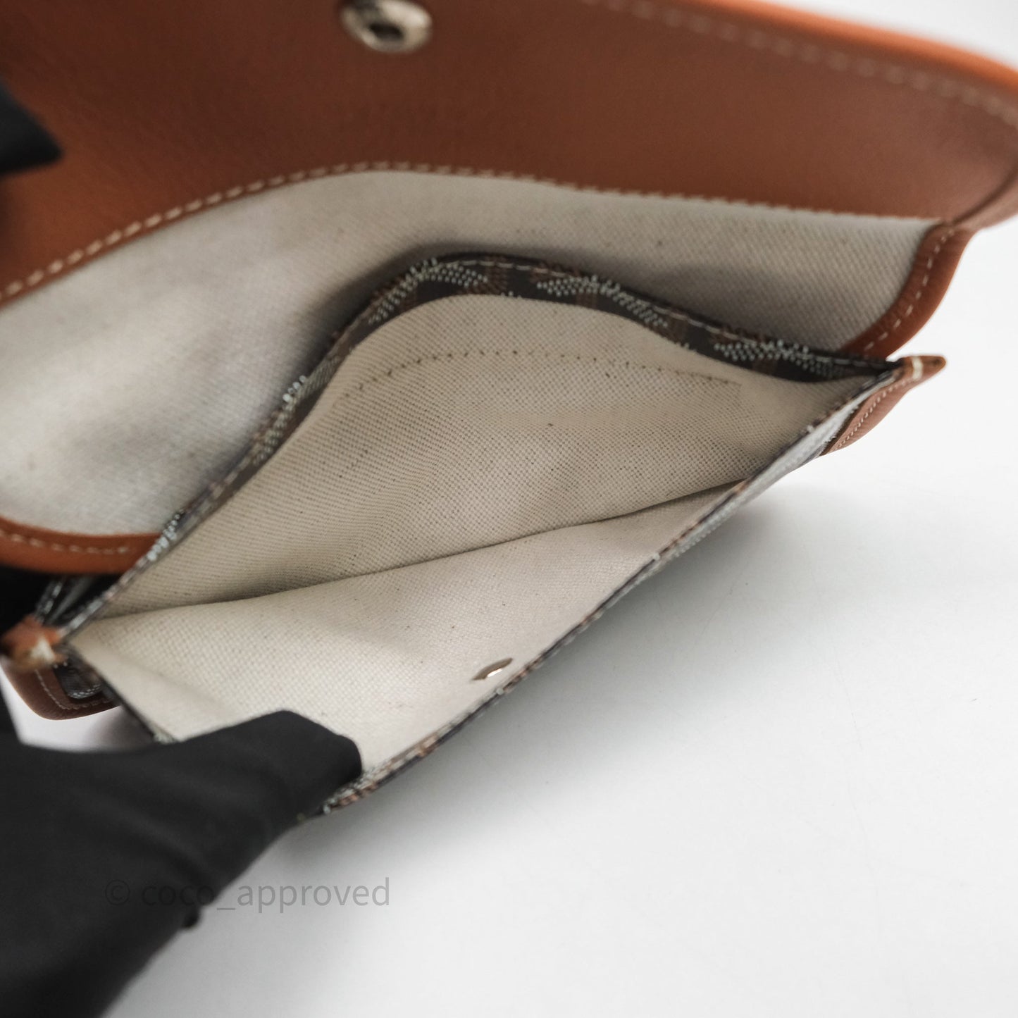 Goyard St Louis Tote GM Tan Black