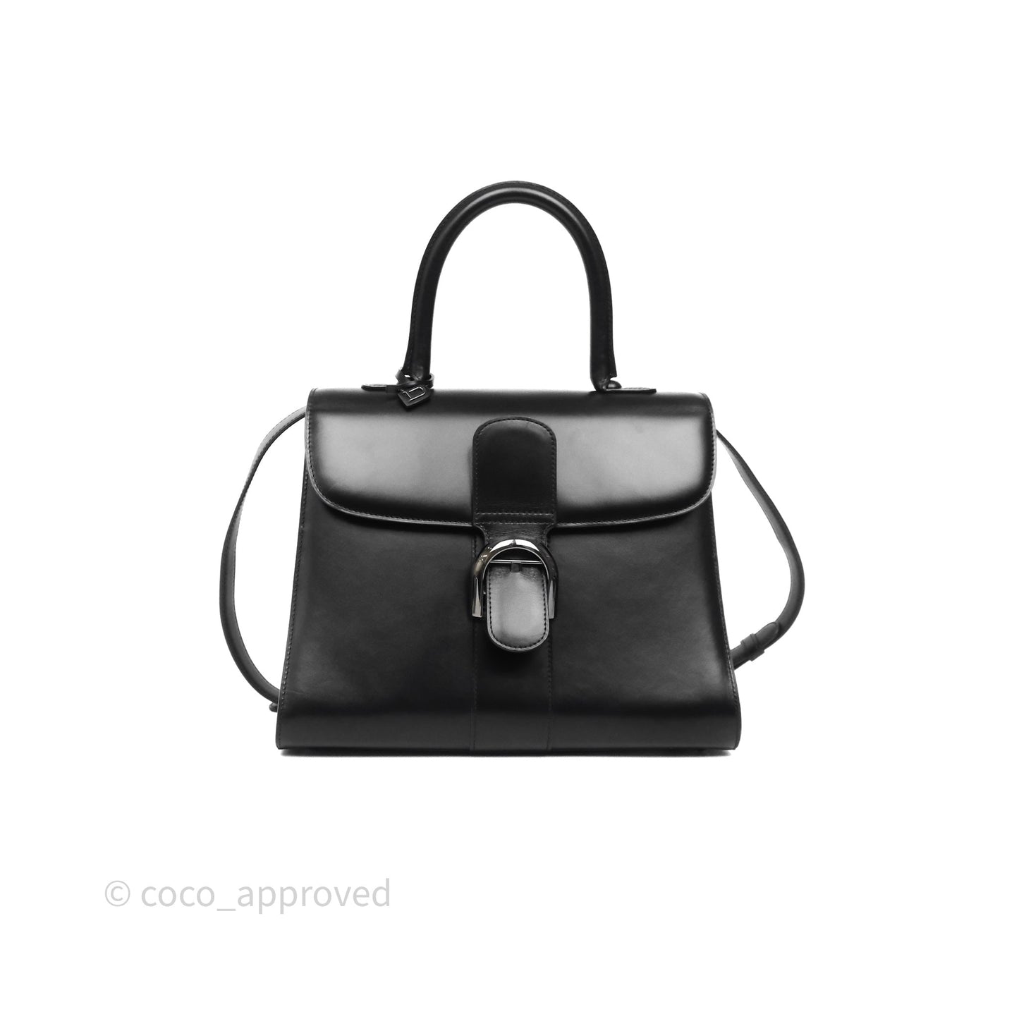 Delvaux Brillant MM Calfskin Black