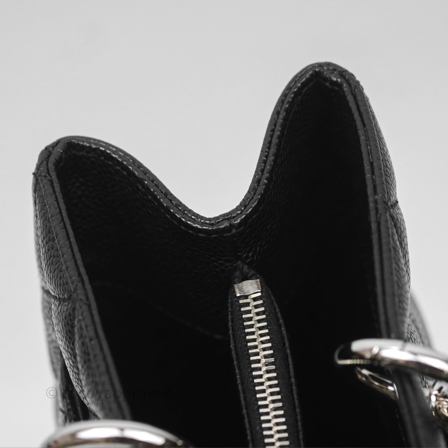 Chanel GST Black Caviar Silver Hardware