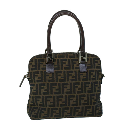Luxury FendiZucca Canvas Hand Bag Brown53776