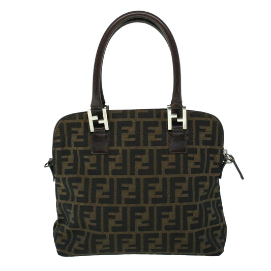 Luxury FendiZucca Canvas Hand Bag Brown53776