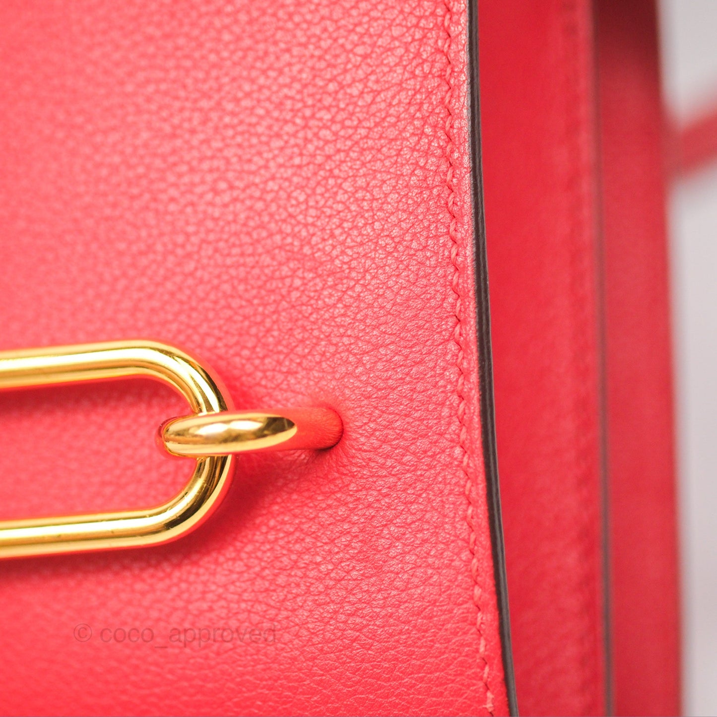 Hermès Roulis Mini 18 Rouge De Coeur Evercolor Permabrass Hardware