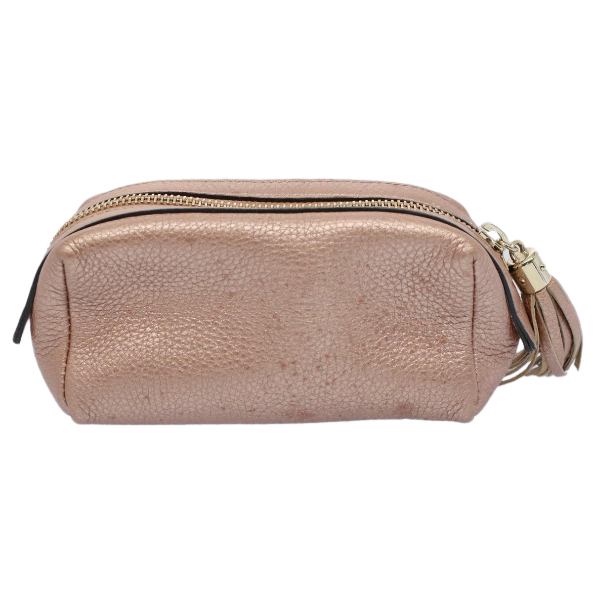 Luxury Gucci Fringe Pouch Leather Pink 308634  53804