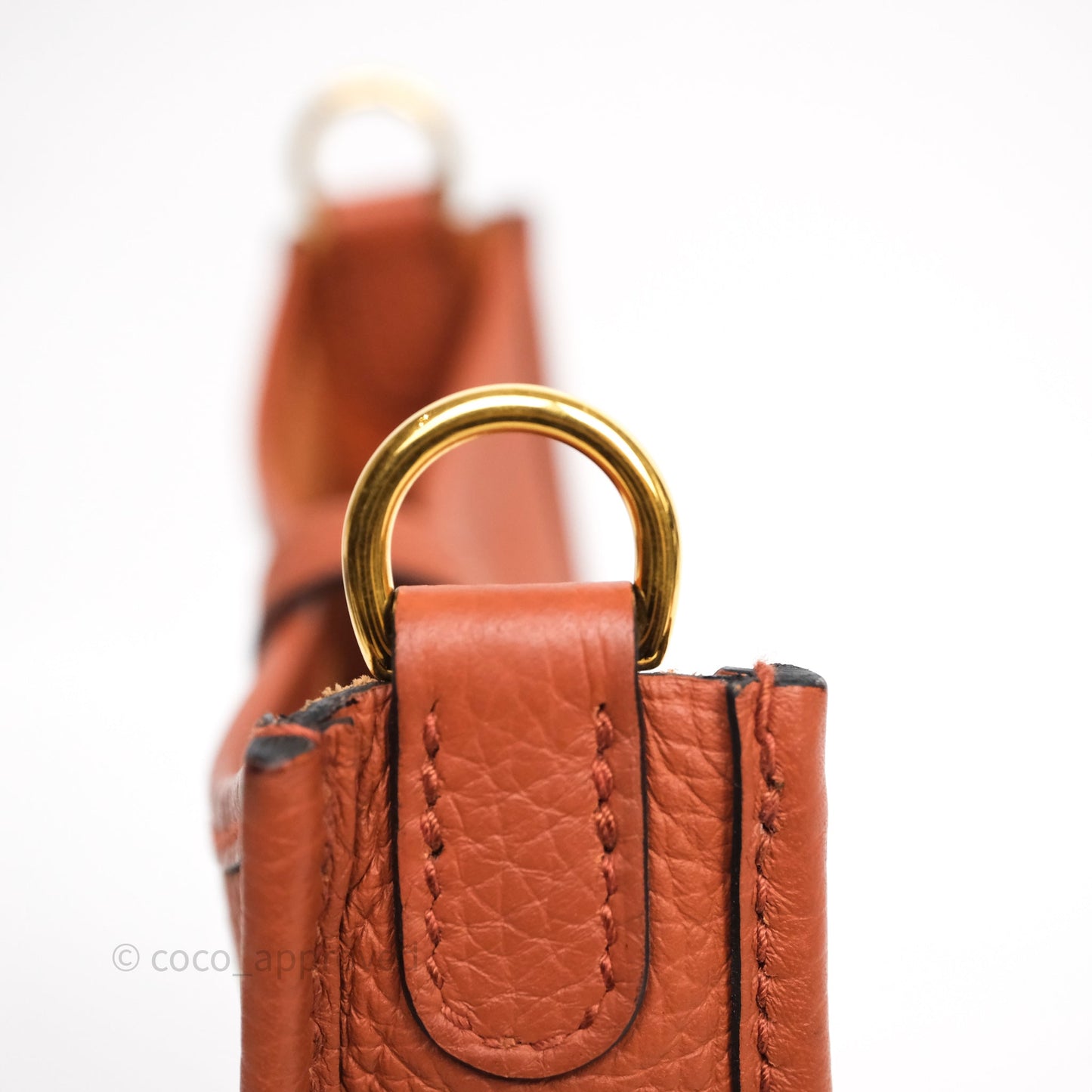 Hermès Mini Evelyne 16 Brick Clemence Gold Hardware