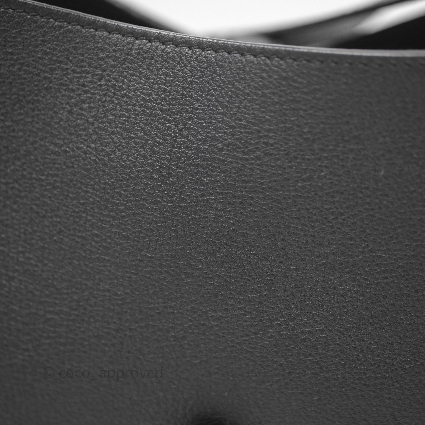 Saint Laurent LE 5 à 7 Supple Small Black Grained Leather Gold Hardware