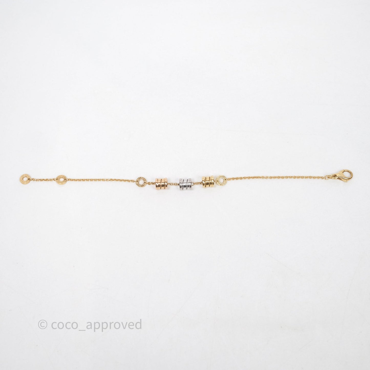 Bvlgari B.Zero1 18k Three Tone Gold Bracelet