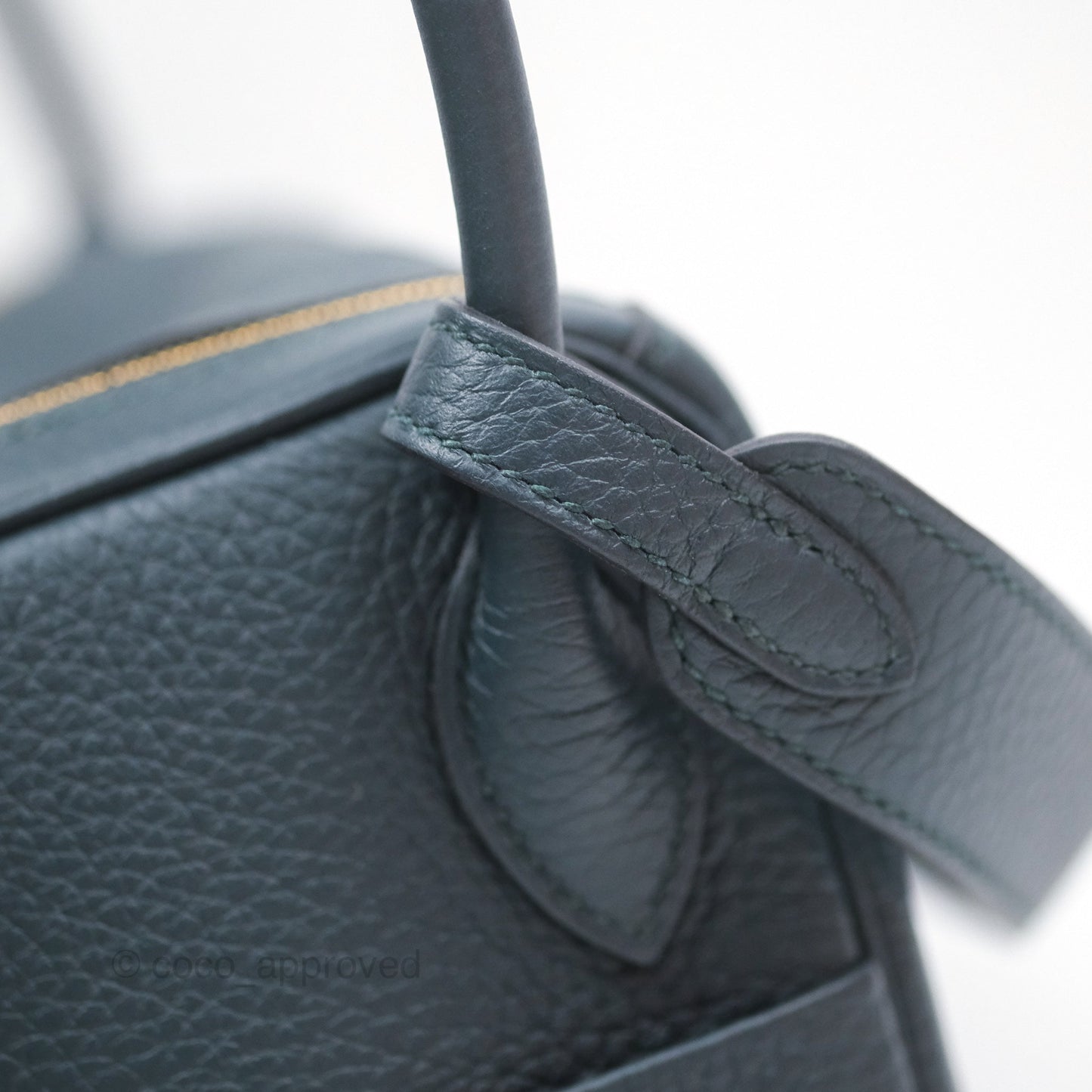 Hermès Lindy 26 Vert Cypress 6O Clemence Gold Hardware
