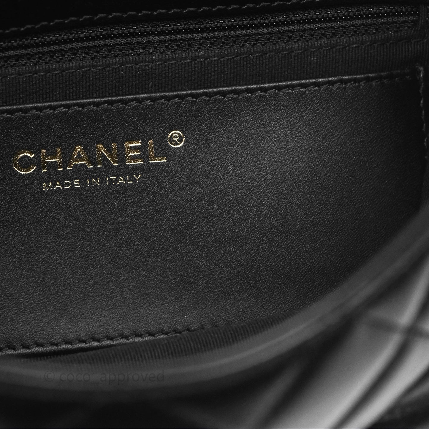 Chanel Small All Slide Adjustable Chain Flap Bag Black Lambskin Aged Gold Hardware 22K