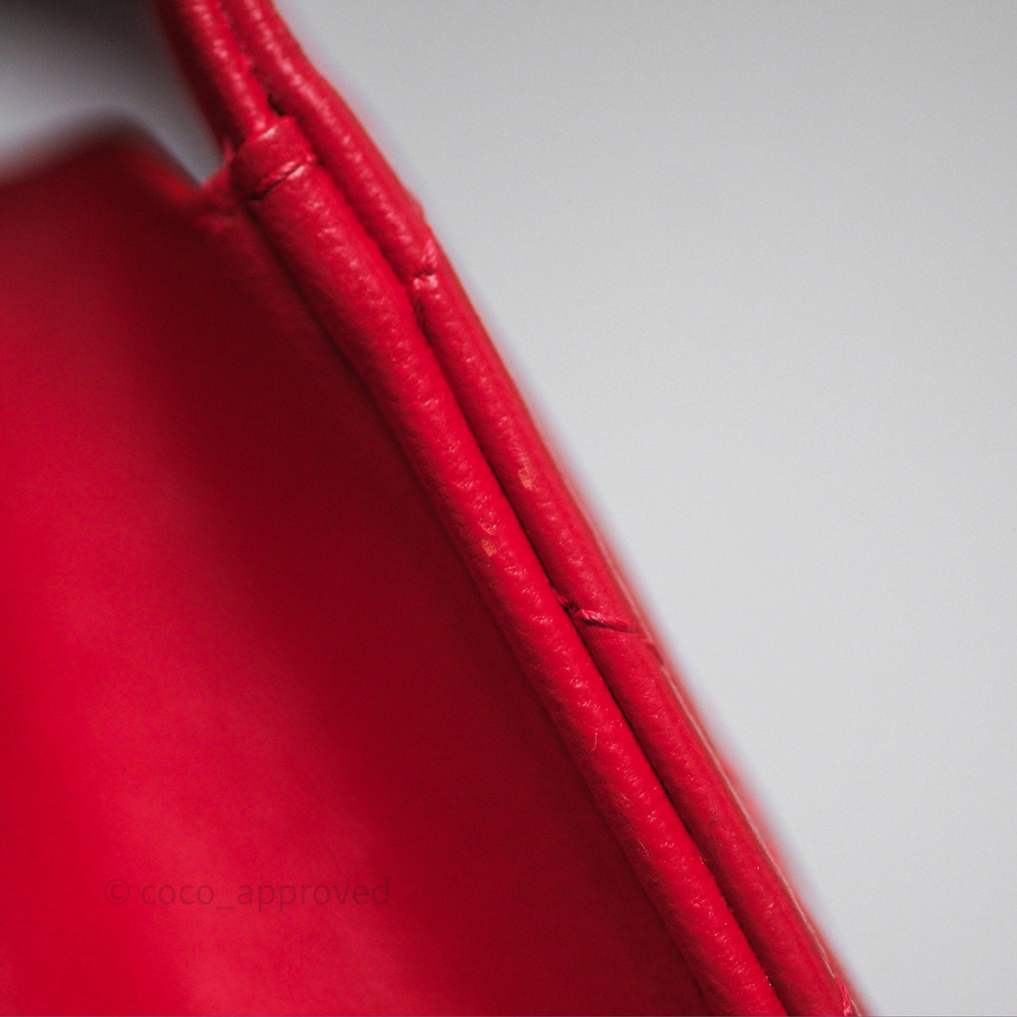 Chanel Mini Quilted Trendy CC Clutch With Chain Red Lambskin Gold Hardware
