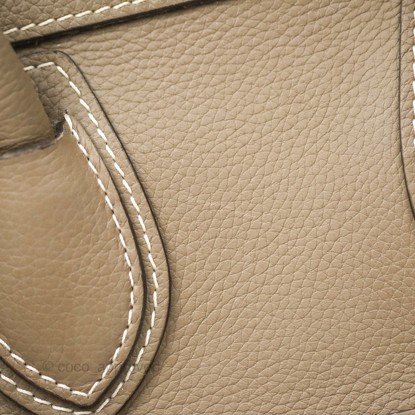 Celine Micro Luggage Bag Souris Drummed Calfskin