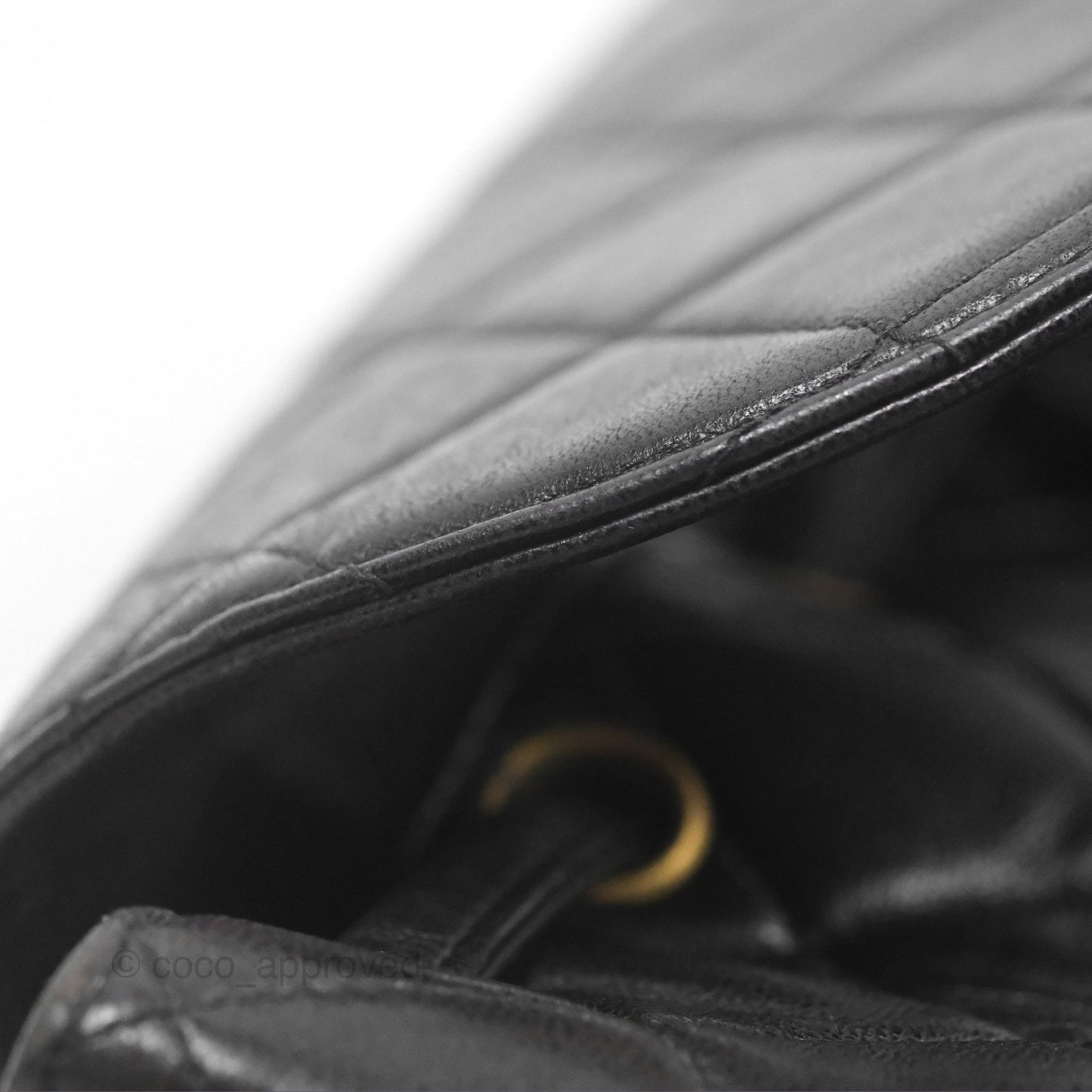 Chanel Vintage CC Duma Backpack Black Lambskin 24K Gold Hardware