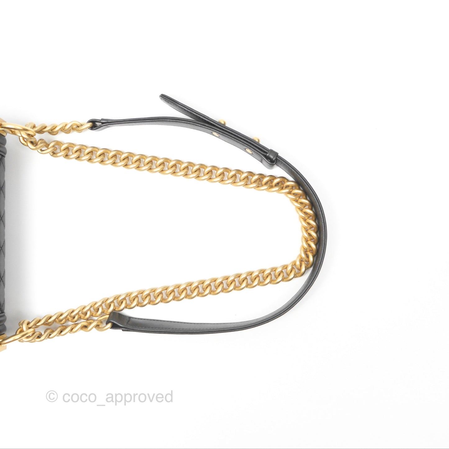 Chanel Small Boy Black Calfskin Aged Gold Hardware