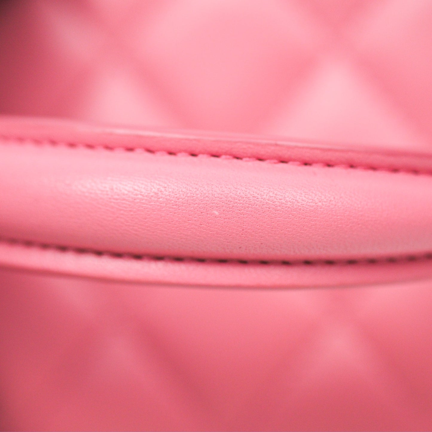 Chanel Vanity Rectangular Top Handle Pink Lambskin Gold Hardware