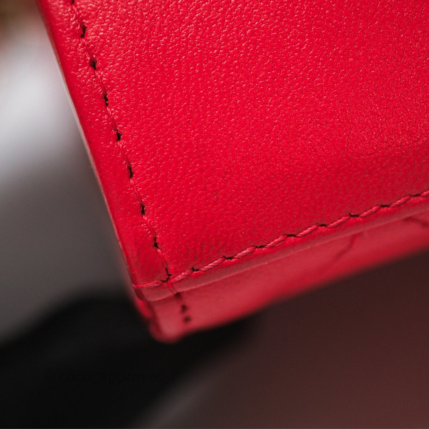 Chanel Mini Quilted Trendy CC Clutch With Chain Red Lambskin Gold Hardware