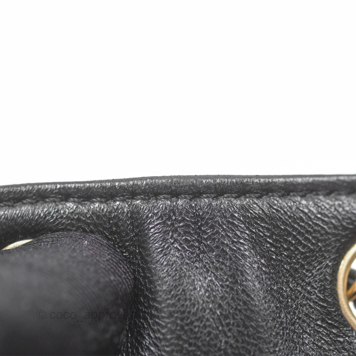 Chanel Quilted Small Duma Drawstring Backpack Black Lambskin