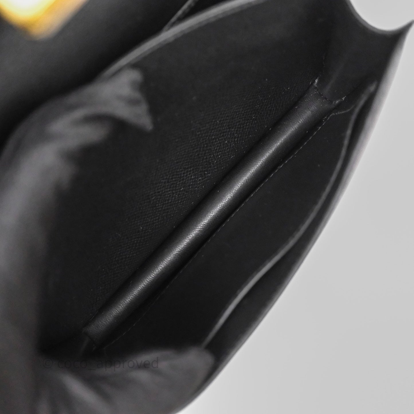 Hermès Constance Mini 18cm Black Epsom Gold Hardware