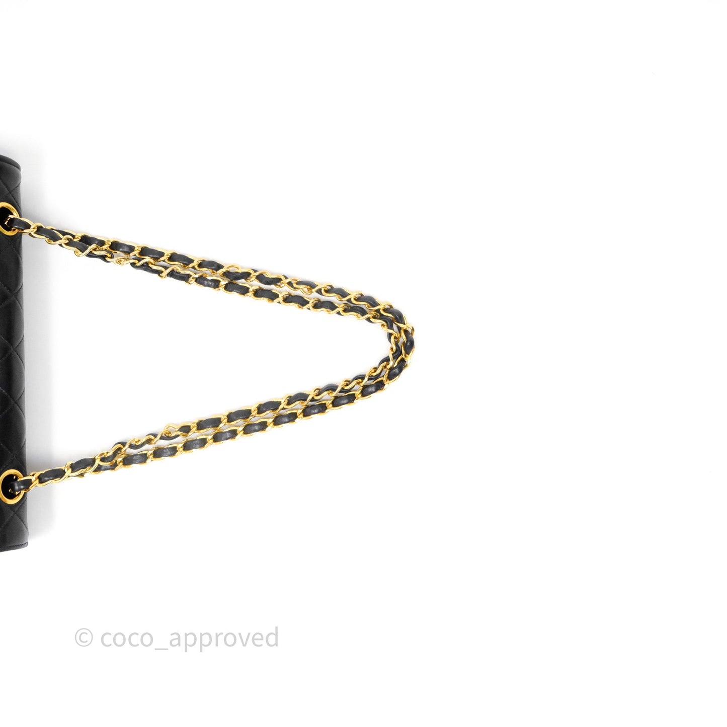 Chanel Matelasse Flap Bag Lambskin Black 24K Gold Hardware