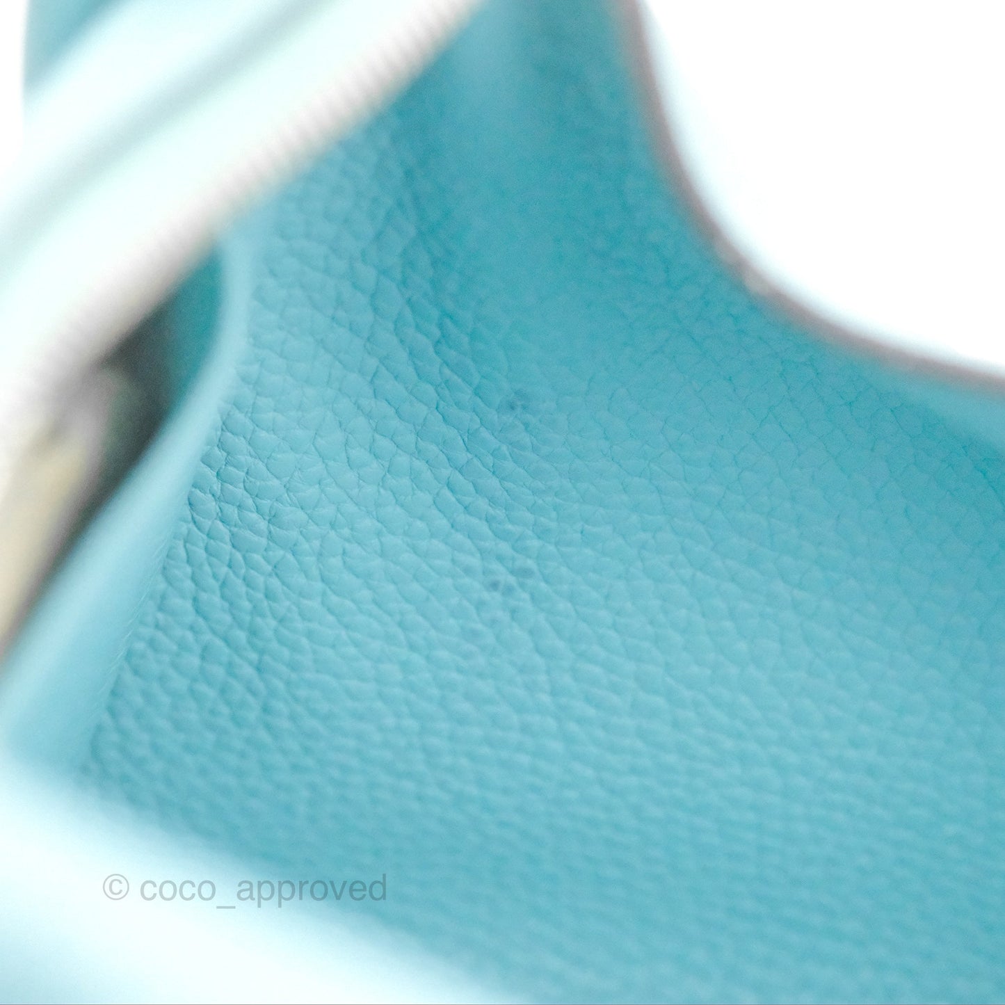 Hermès Lindy 30 Bleu Atoll Clemence Palladium Hardware