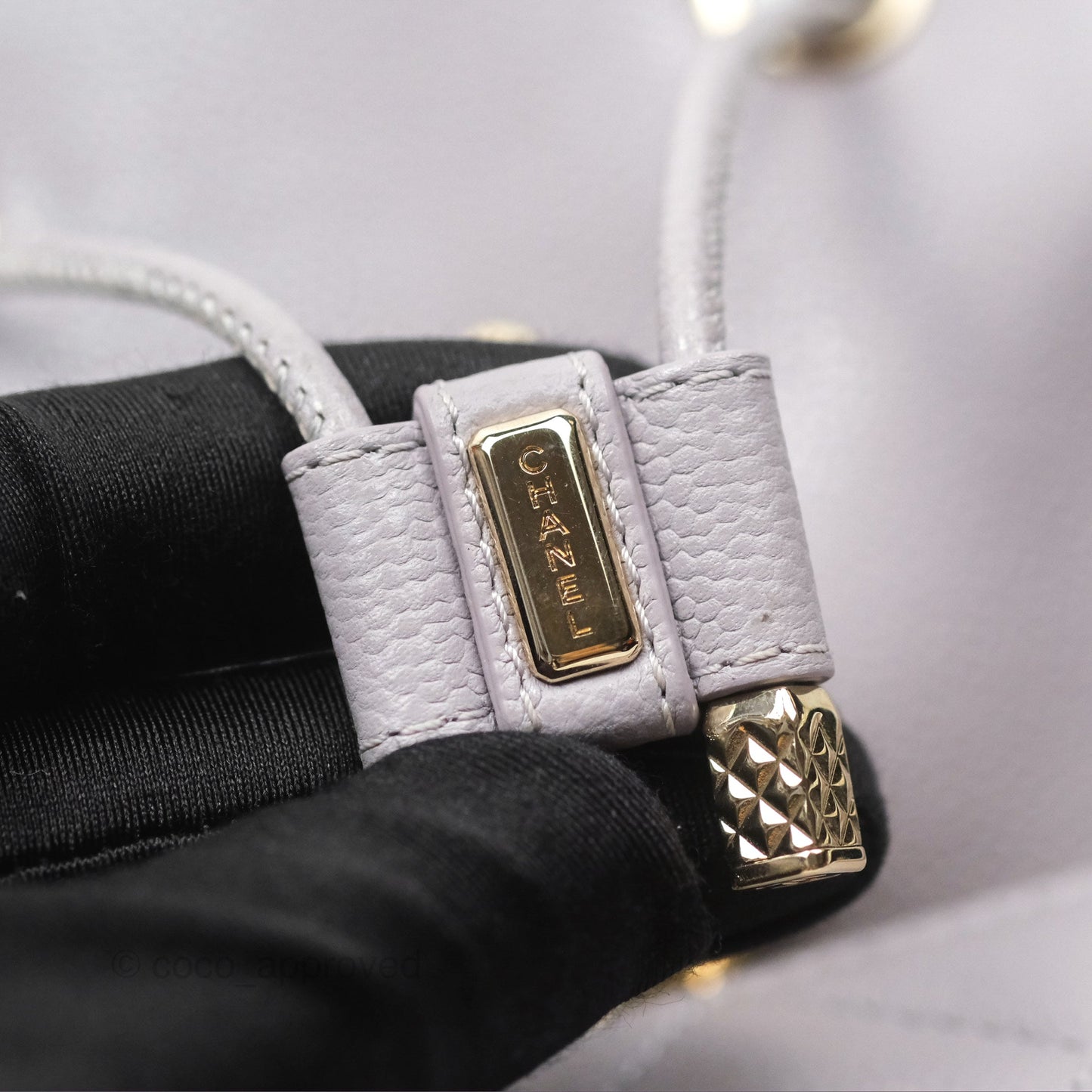 Chanel Mini Business Affinity Backpack Grey Caviar Gold Hardware 22B