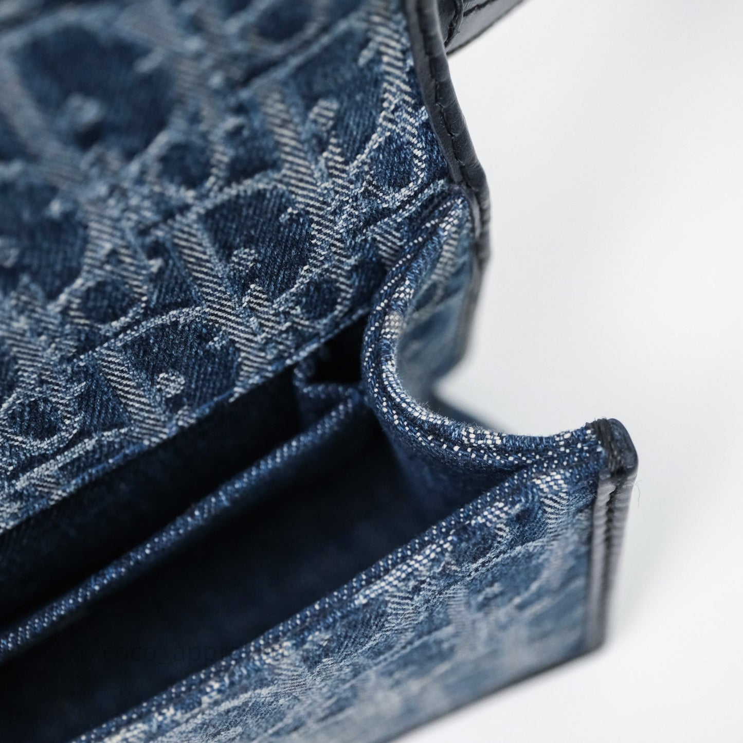 Christian Dior Montaigne East-West Bag Denim With Chain