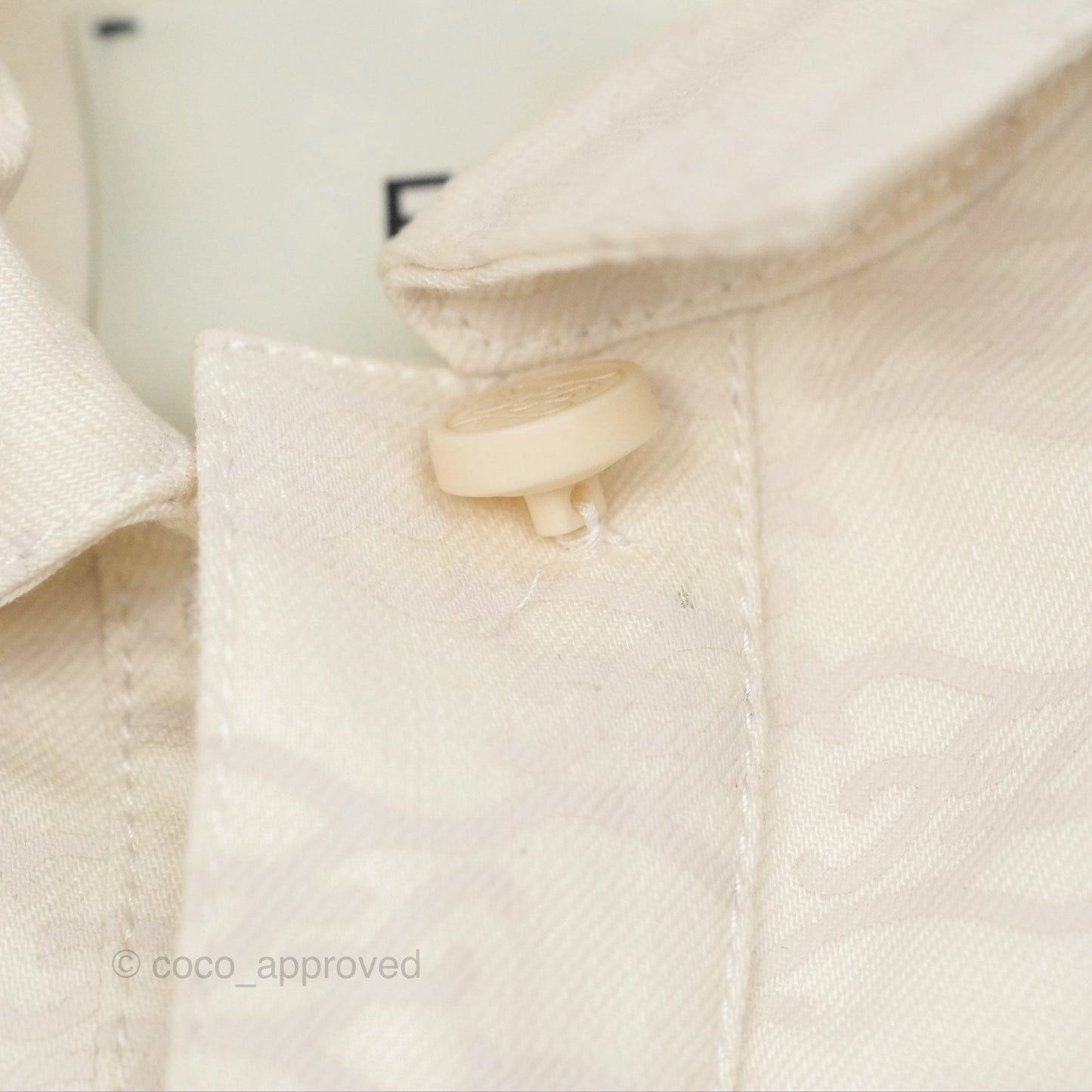 Fendi White Denim Jacket Size 36
