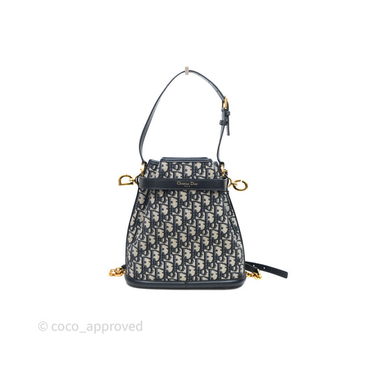Christian Dior Medium O C'est Dior Bucket Bag Blue Dior Oblique Jacquard