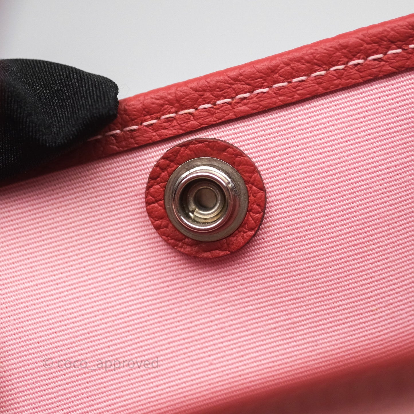 Hermès Garden Party 30 Canvas Rose Sakura 3Q/ Rouge Duchesse 2V