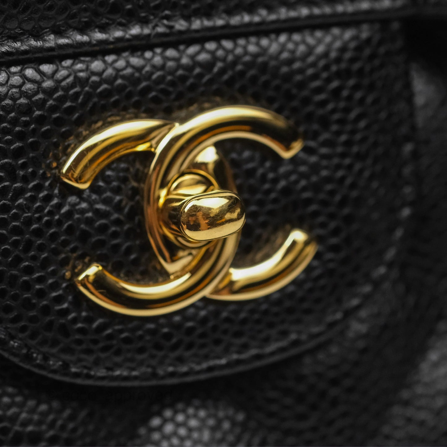 Chanel Jumbo Double Flap Black Caviar Gold Hardware⁣⁣