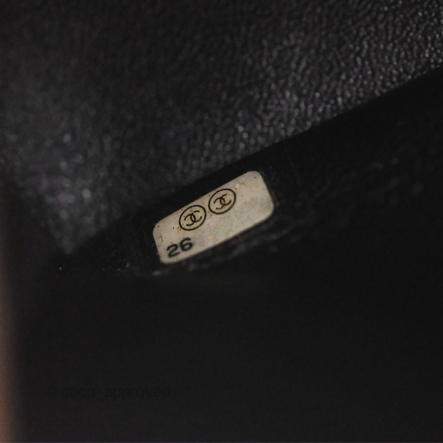 Chanel Classic Chevron M/L Medium Double Flap So Black Patent Calfskin