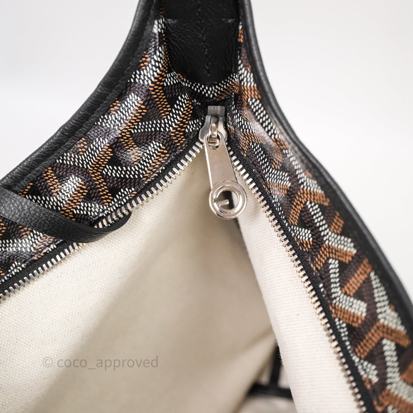 Goyard Bohème Hobo Bag Black Goyardine Canvas